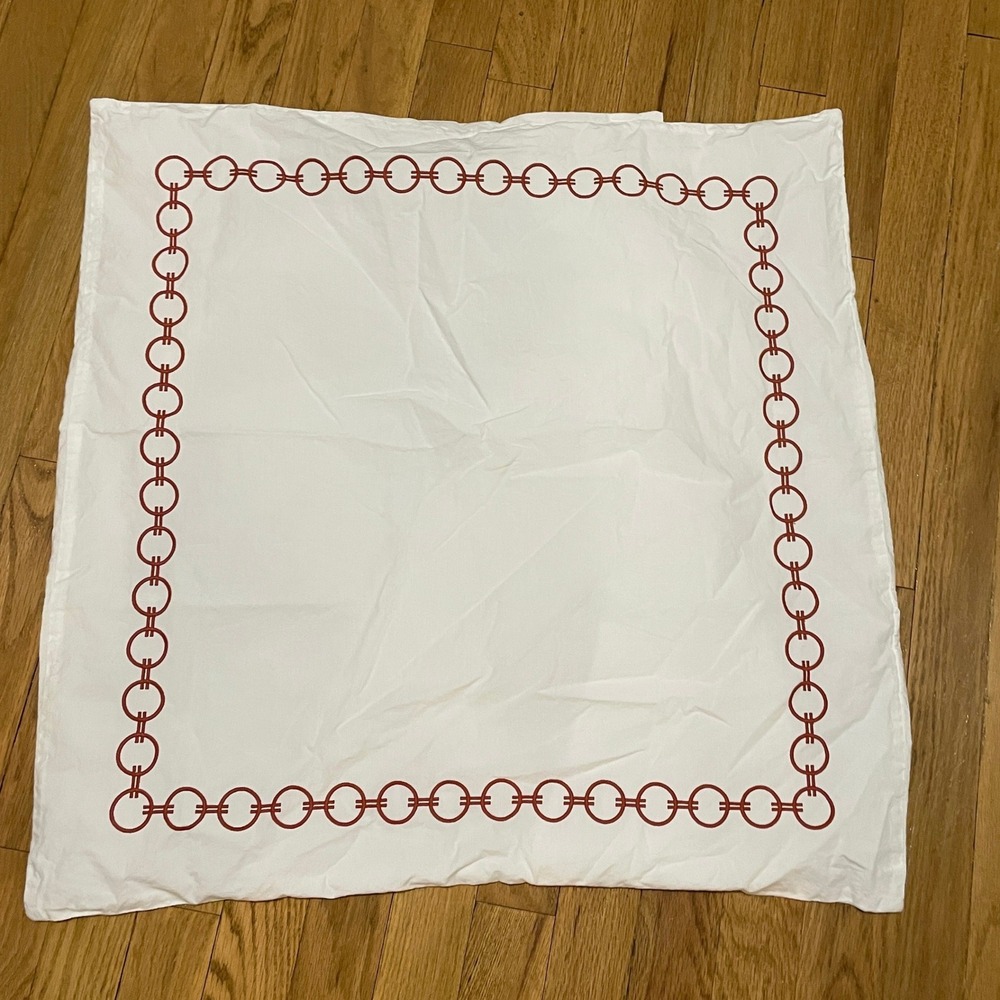 Serena & Lily Savoy Link Chain Link King Duvet Cal King Sheet Euro Sham Set 8pc